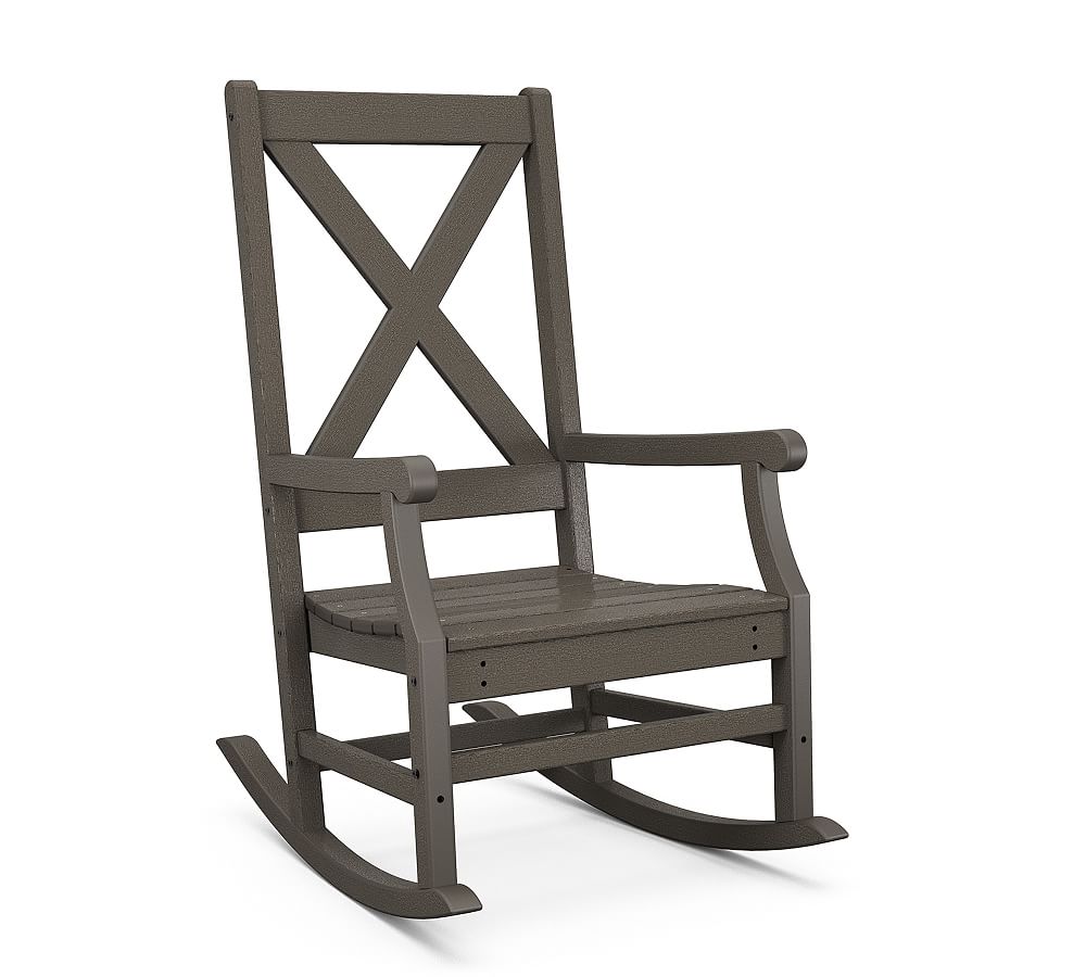 Polywood XBack Outdoor Rocking Chair Pottery Barn