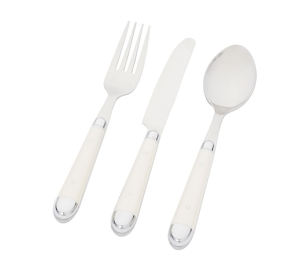 Anself 2 PCS Outdoor Flatware Set with Case Silverware Set Fork