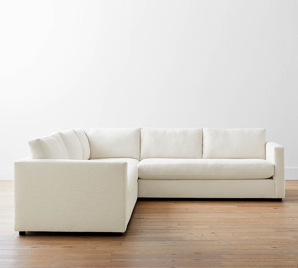 Urban 3 Piece L-Shaped Sectional, Sofa With Chaise