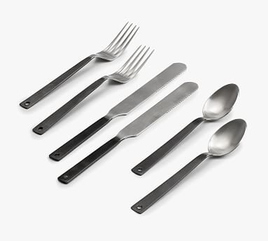 Personalized Cutlery Set Tear Drop Cutlery Set 5 Piece Hostess Set Tear Flatware  Set Handmade Silverware Stainless Steel Cutlery 