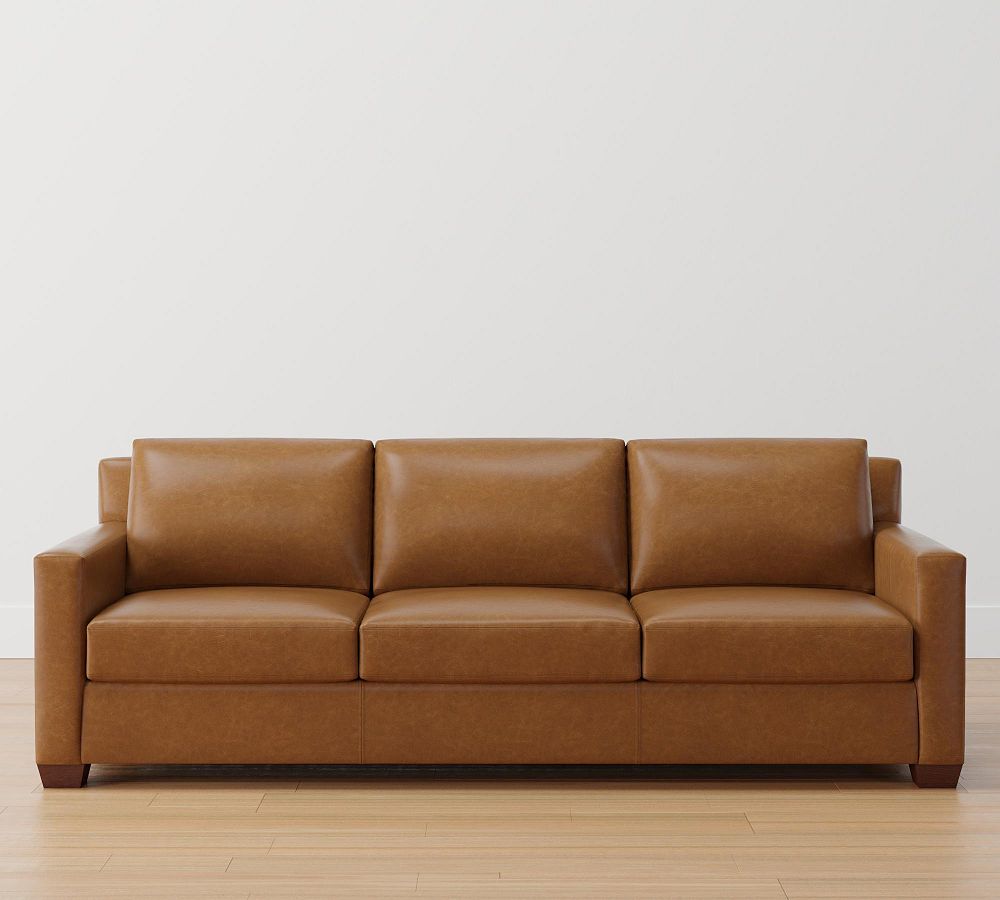 York Track Arm Leather Sofa by Softline