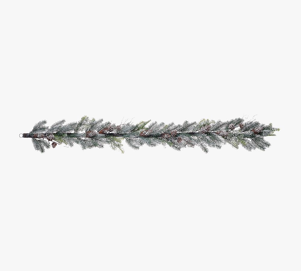 Snowy Pinecone Twig Garland - Set of 2