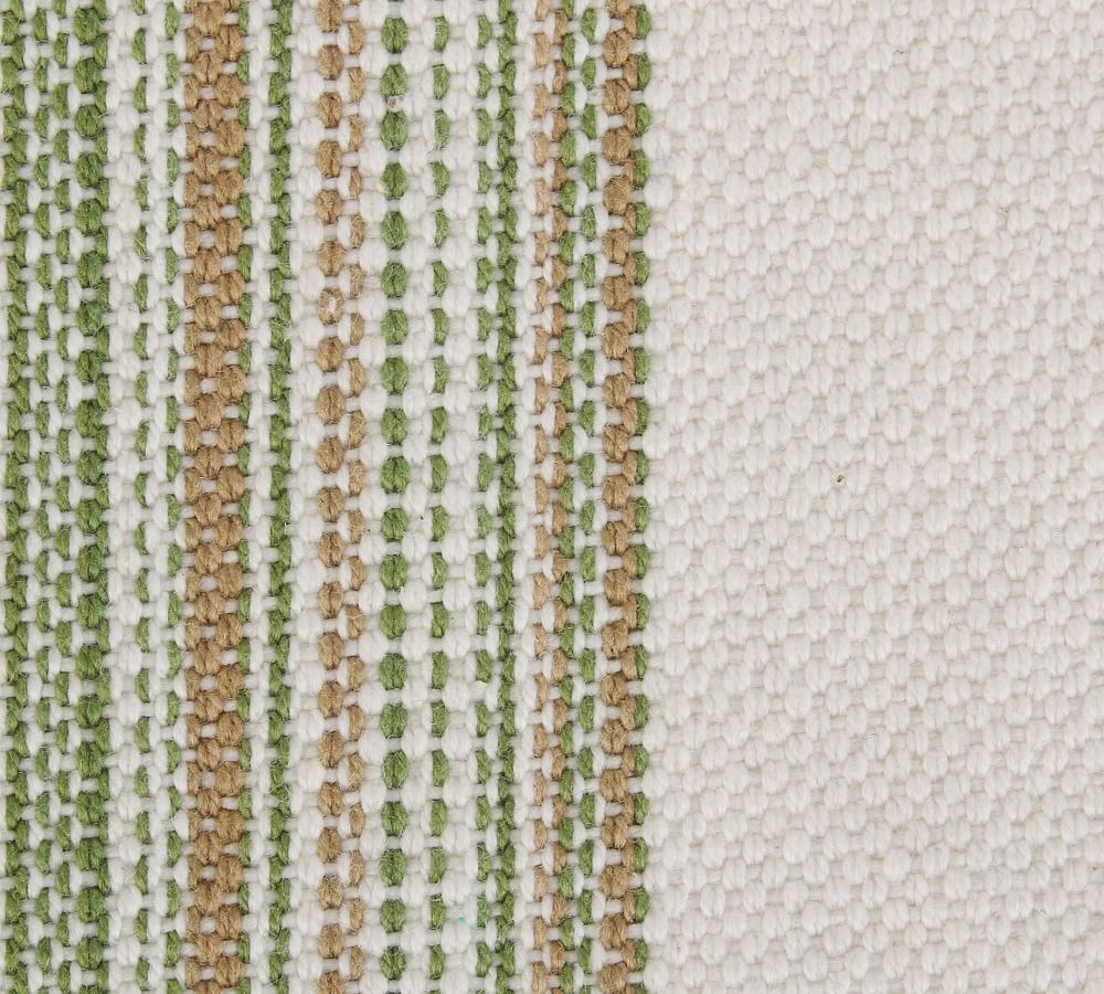 Striped Cotton Fringe Placemats Set of 6 Pottery Barn