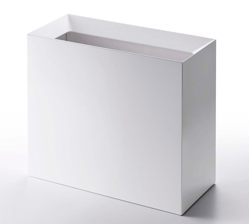 39-Gallon Stainless Steel Trash Receptacle with Tray Top