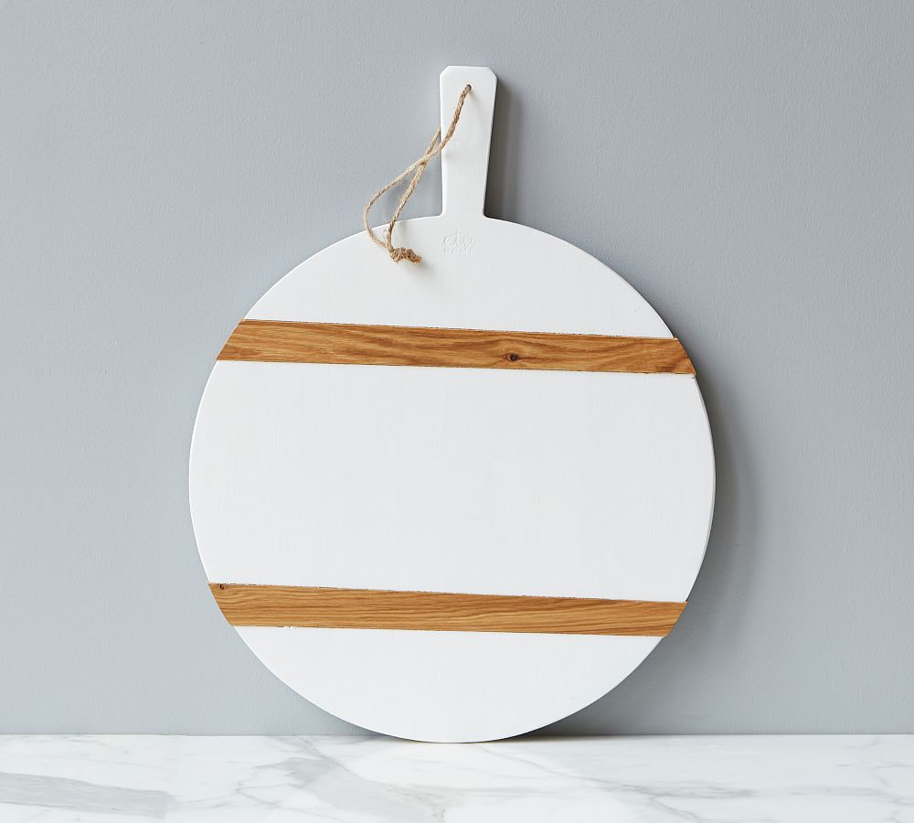 White Reclaimed Pine Wood Pizza Paddle