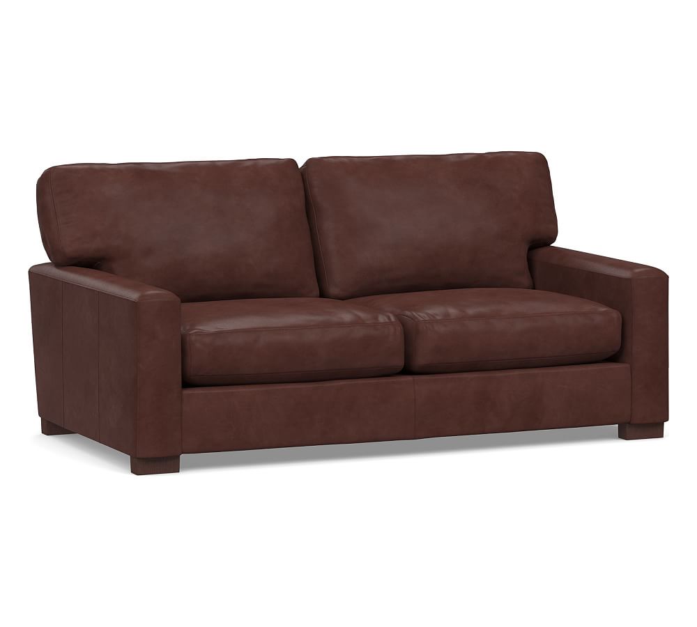 Turner Leather Sofa Pottery Barn Reviews Baci Living Room