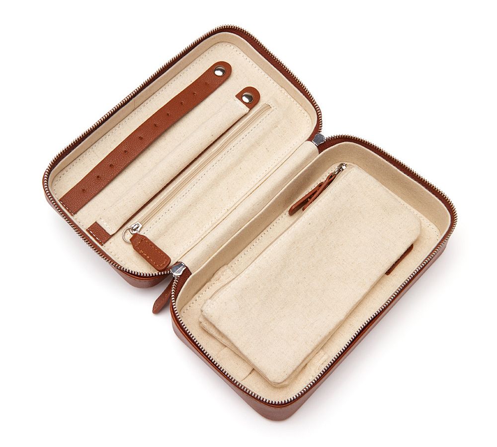 Ella Vegan Leather Travel Jewelry Case Medium Pottery Barn