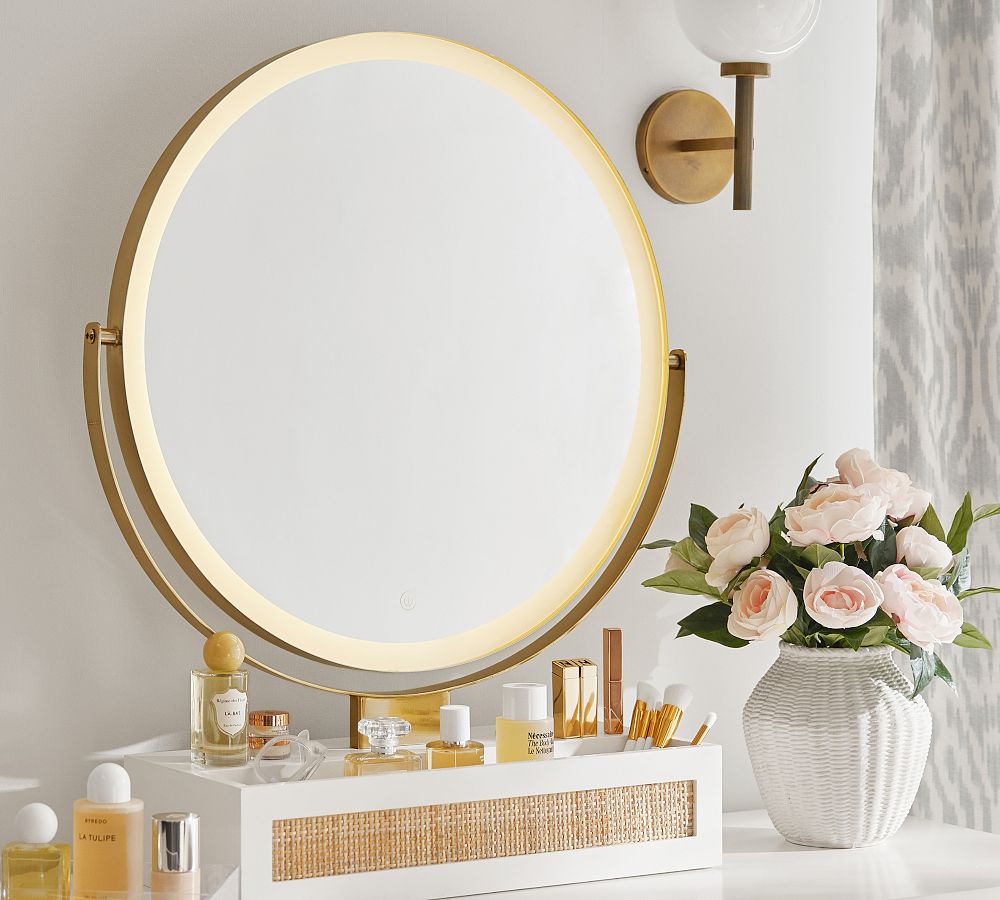 Bathroom Mirrors Compact Mirror Gold Round, Wall Mount