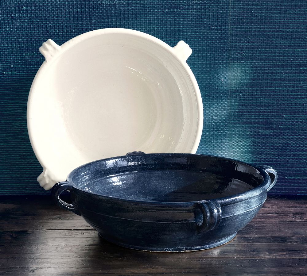 Heritage Tall Serving Bowl - Iron Accents