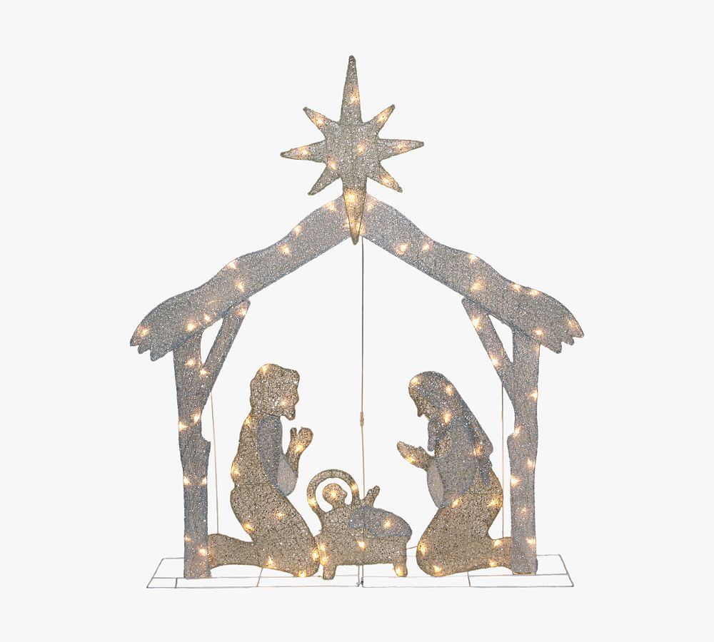 Led Lit Nativity Scene 