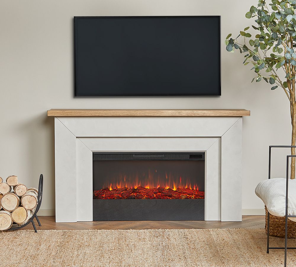 Mallory Electric Fireplace Pottery Barn