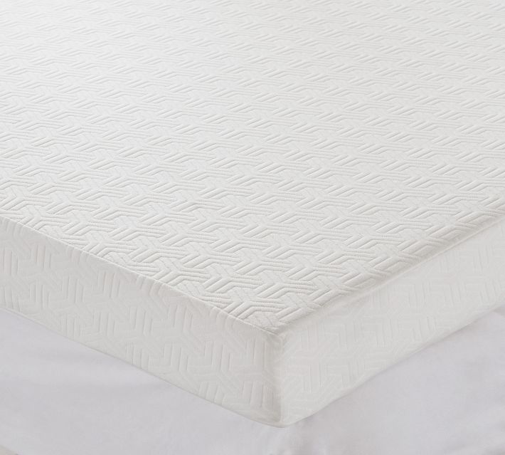 Sleep Philosophy 3 Memory Foam Mattress Topper, Queen, White