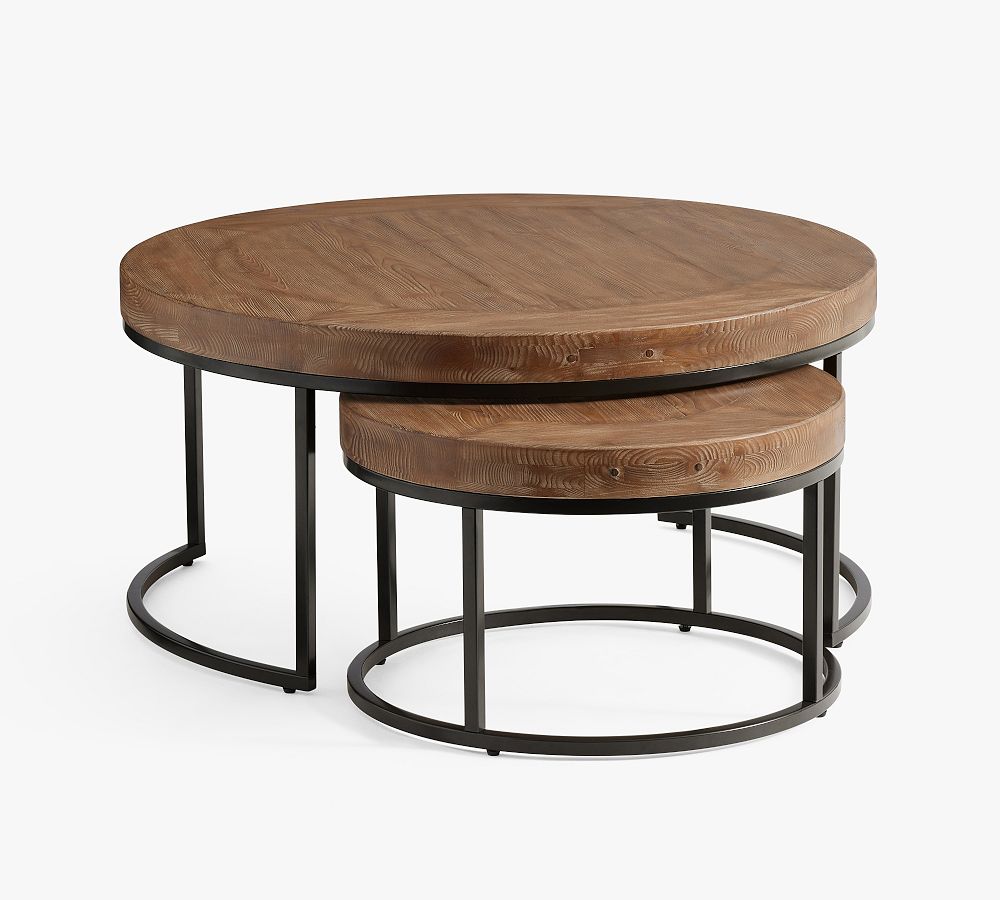 Malcolm Round Nesting Coffee Tables Pottery Barn
