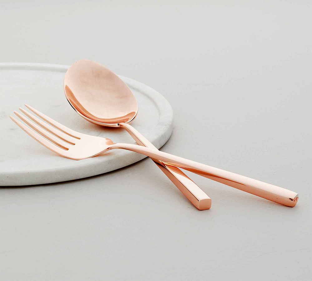 Monique lhuillier marlowe discount rose gold flatware