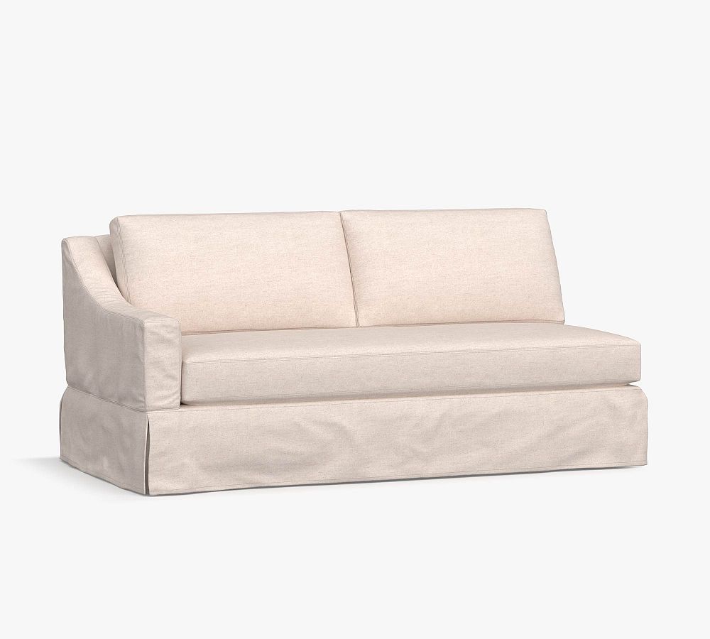 Build Your Own York Slope Arm Slipcovered Sectional Pottery Barn