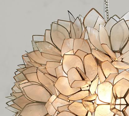 Pottery barn deals shell chandelier