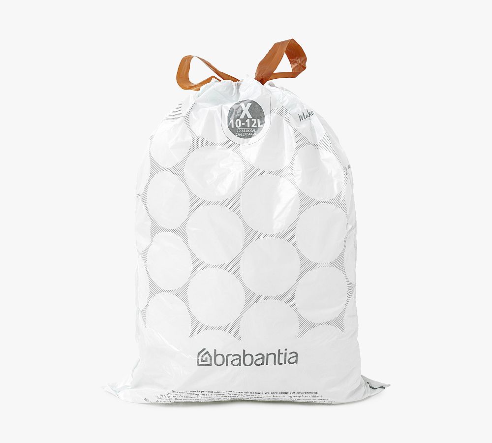 Brabantia PerfectFit Trash Bags with Drawstring Handles, Code M