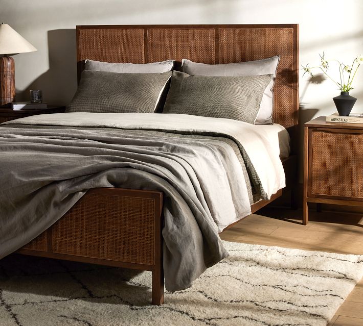 Pottery barn store cane bed