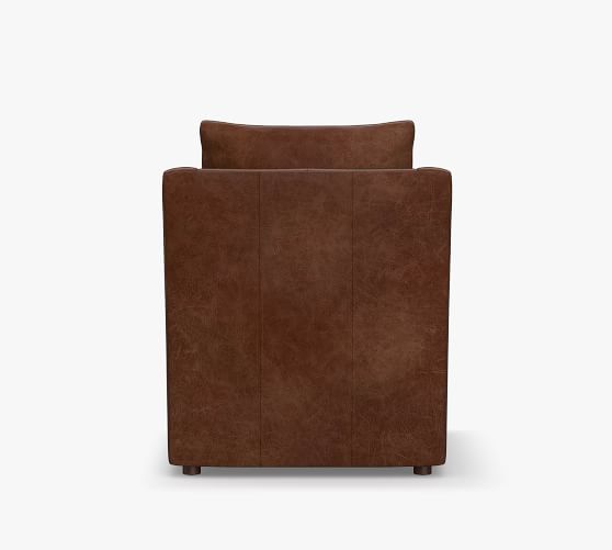 Ayden Slope Arm Leather Armchair | Pottery Barn