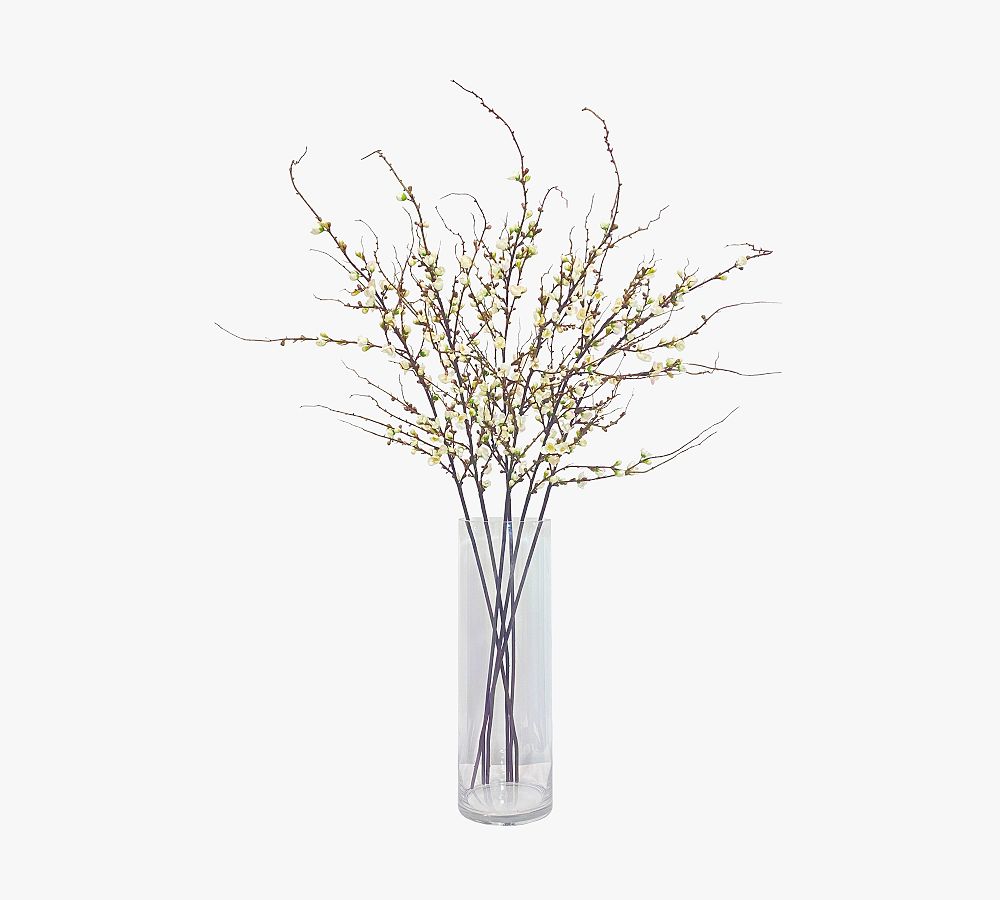 Faux Peach Blossom Half Dozen Stems | Pottery Barn