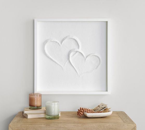 Double Heart Resin Shadow Box | Pottery Barn