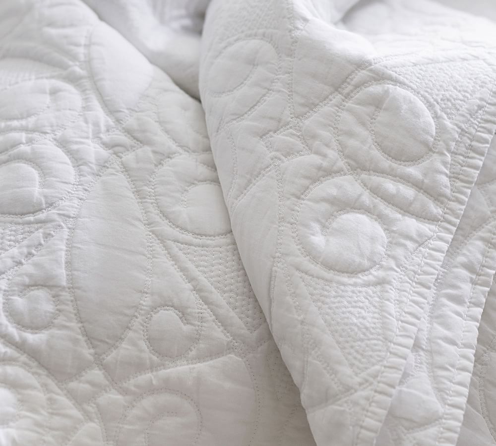 Washed Cotton Quilt & Sham Pottery Barn