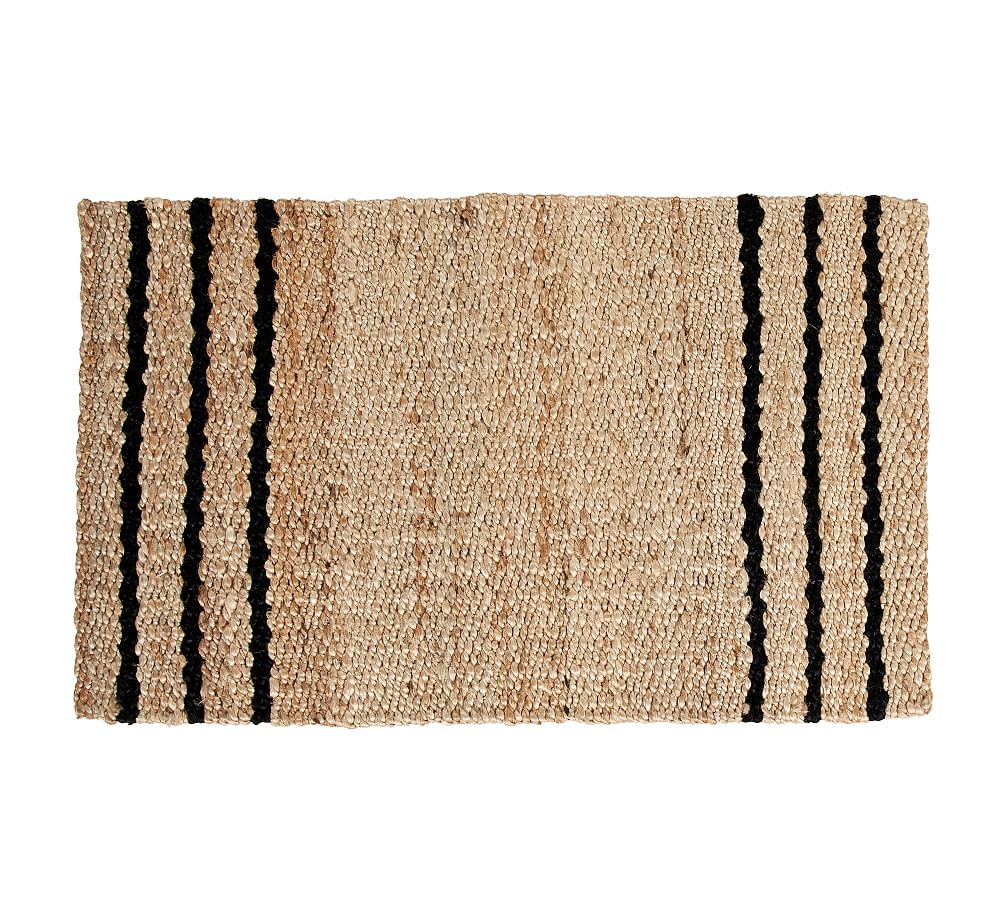 Three Stripe Jute Doormat