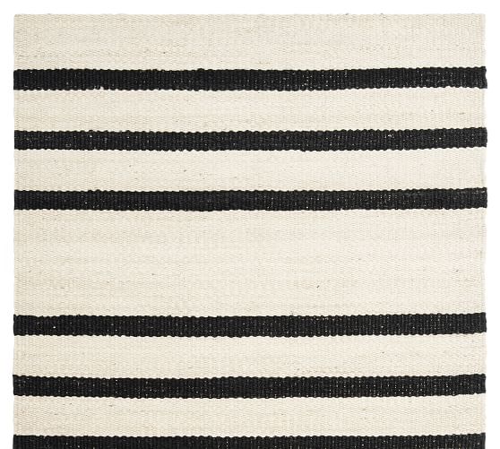 Danton Striped Jute Rug Pottery Barn