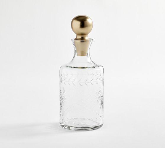 Zelda Etched Decanter Pottery Barn