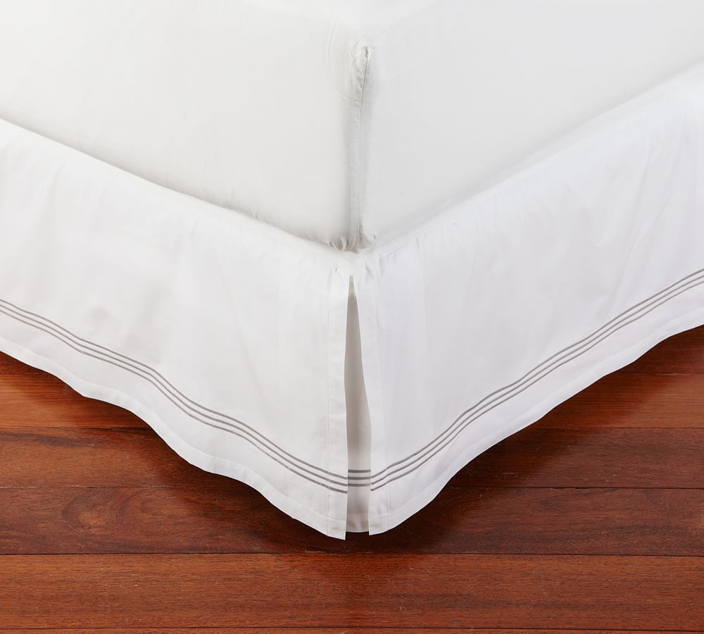 Grand Embroidered Bed Skirt Pottery Barn