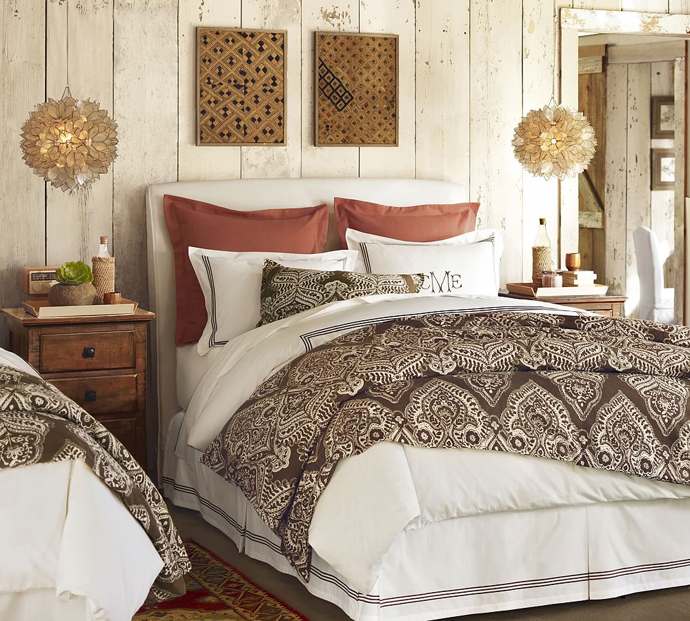 Grand Embroidered Bed Skirt Pottery Barn