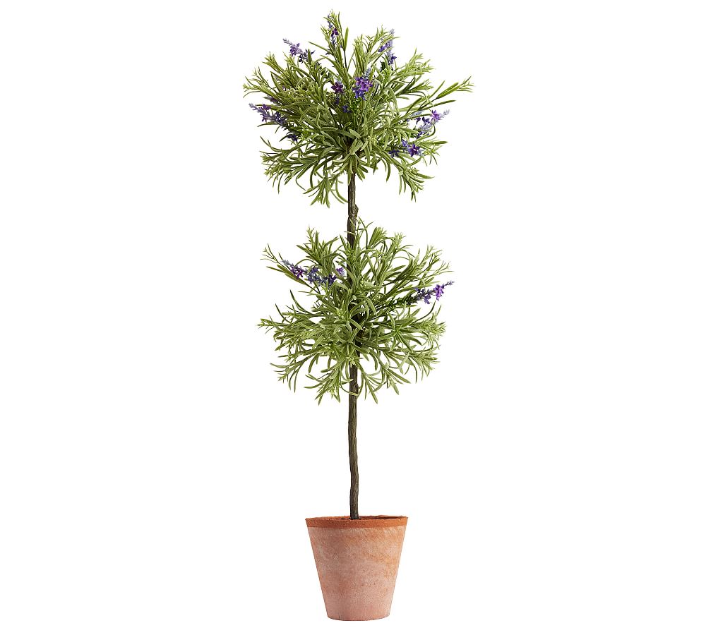 Faux Lavender Topiaries Pottery Barn