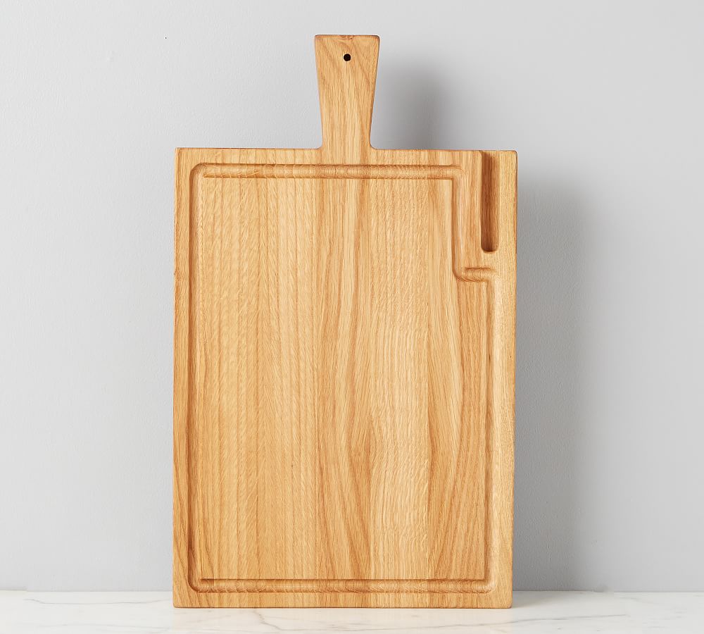 Bamboo Cutting Board with Mobile Device Holder for most Standard