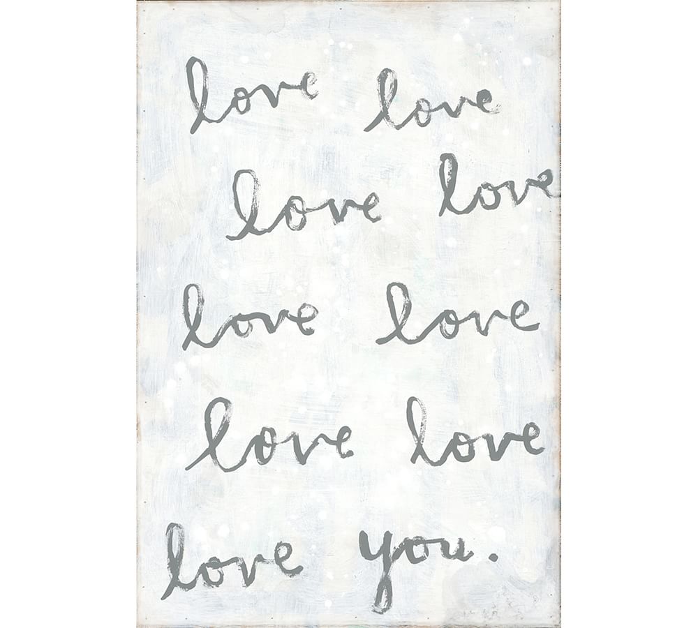 Whole Lot of love Wall Art Pottery Barn