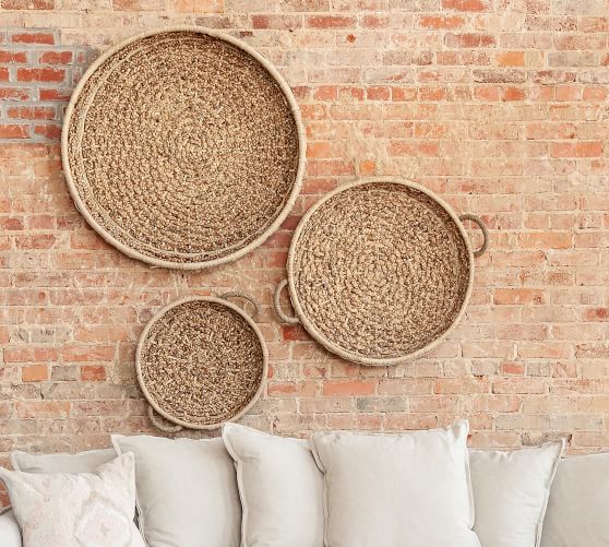 Emma Woven Baskets Wall Art, Set of 3 Pottery Barn