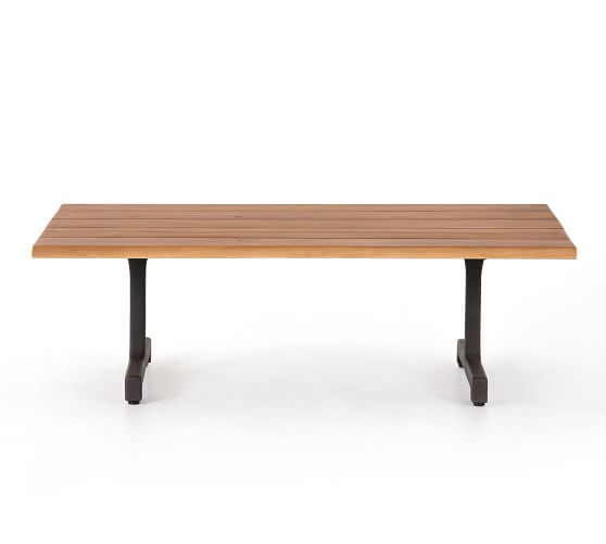 Helena Teak Rectangular Coffee Table Pottery Barn
