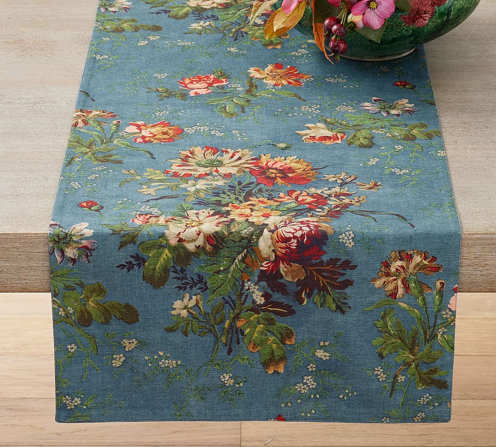 Meadow Floral Organic Cotton Table Runner