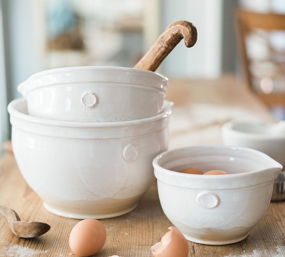 Handcrafted Stoneware Mixing Bowls