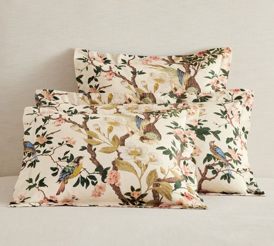 Bloom Floral Print Cotton Pillow Shams