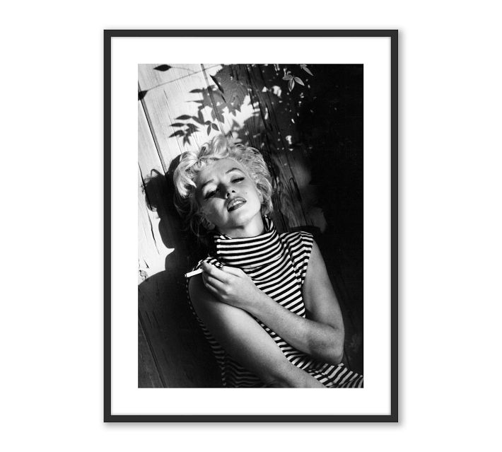 Marilyn Monroe Relaxing Framed Print | Pottery Barn