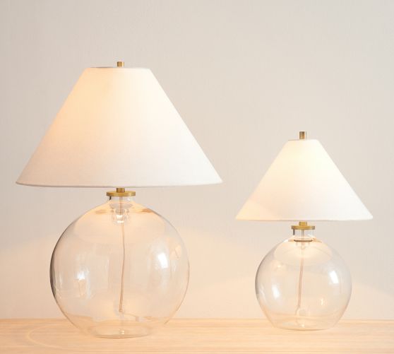 Callaway Recycled Glass Ball Lamp Pottery Barn