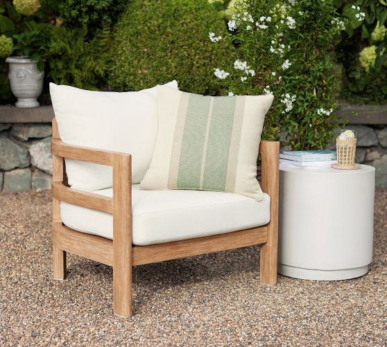 Woodside Outdoor Lounge Chair | Pottery Barn