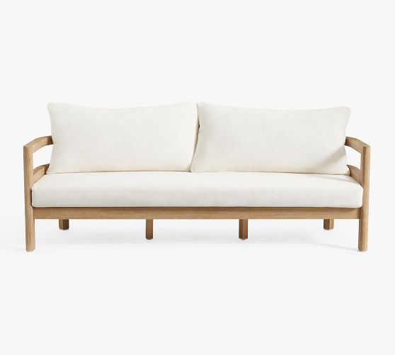 Woodside Eucalyptus Outdoor Sofa Pottery Barn
