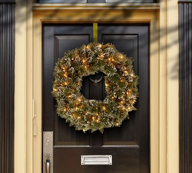 Rusty Glitter Bell & Snowflake Pine 4 ft Faux Garland