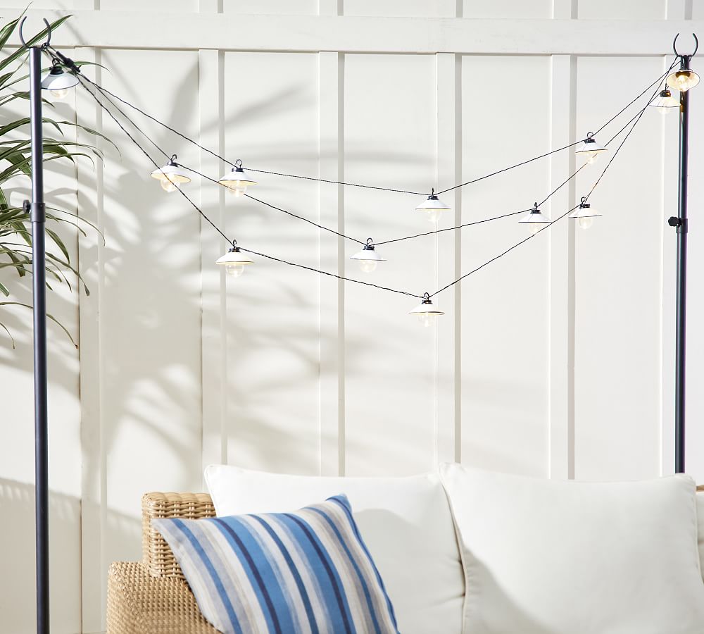 Pottery barn deals string light pole