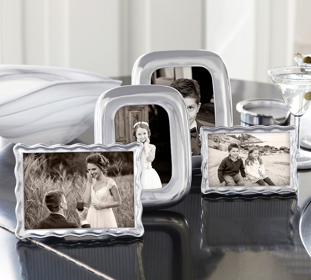 Waved Frame Waved Recycled Metal Frame | Pottery Barn