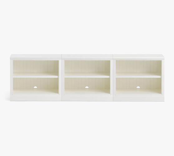 Aubrey Open Shelf Media Console Pottery Barn