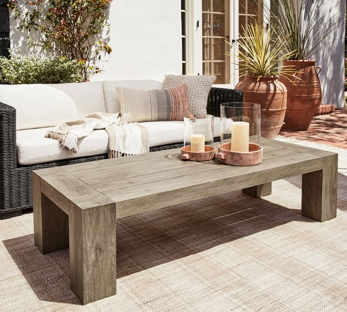 Live edge deals outdoor coffee table