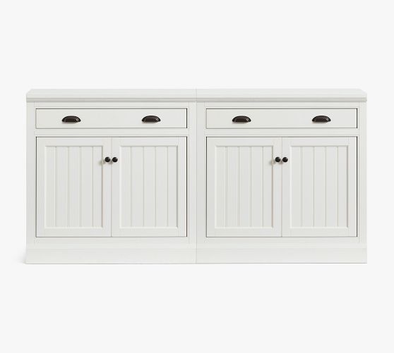 Aubrey 72'' Storage with Drawers Pottery Barn