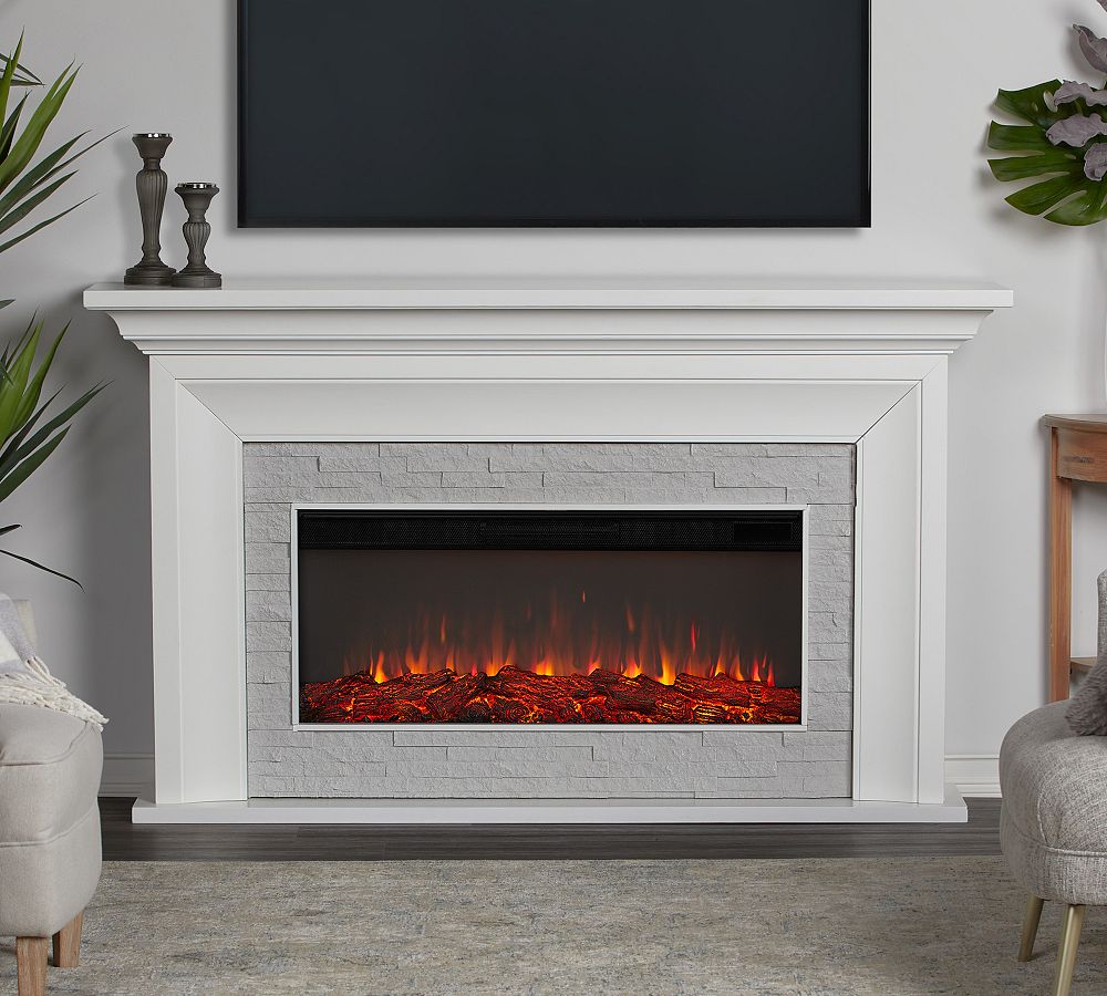 Idalia Electric Fireplace Pottery Barn